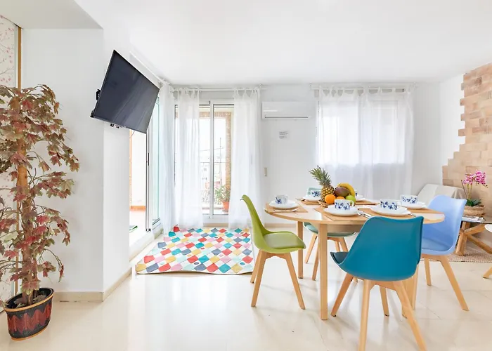 Penthouse Duplex In A 4 Floors Spanish House -8 Min To Center By Metro