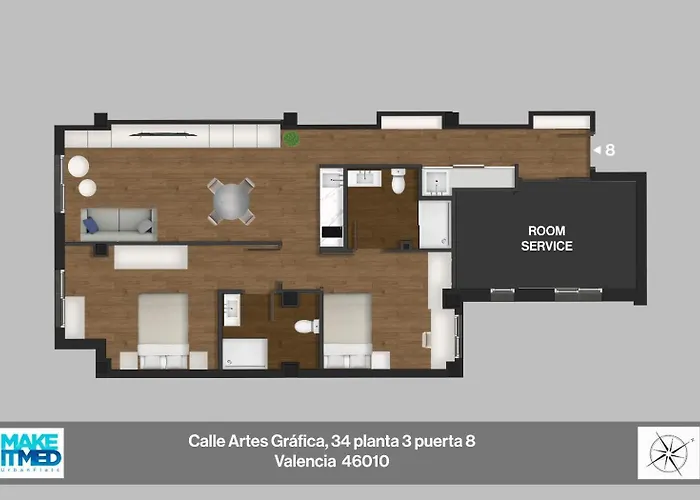 Artes 8 - 2 Double & 2 Baths 아파트 *