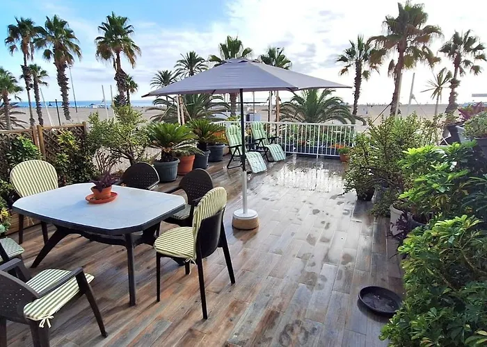 Con Gran Terraza Frente Al Mar Playa Apartman