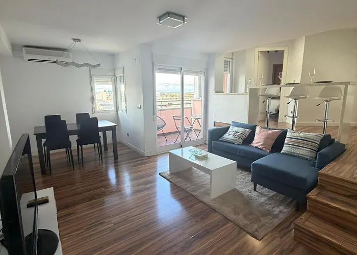 Malvarrosa Penthouse 4 Rooms, Suite, Terrace And Balcony * Valencia