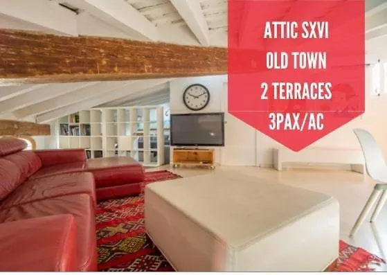 Daire Atico Exclusivo Del Siglo Xvi Con Dos Terrazas En El Corazon De Ciutat Vella Valensiya