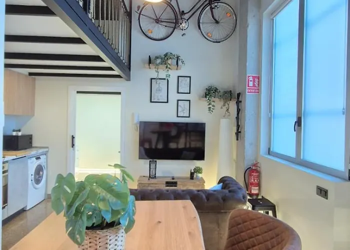 Espectacular nuevo único bajo industrial chic style wifi Apartamento Valencia