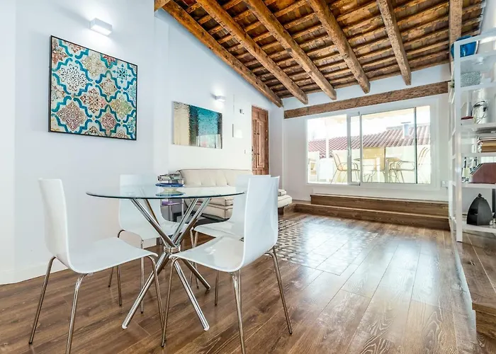 Florit Flats - Center 2br 2ba Attic Terrace View Wifi Ac 발렌시아