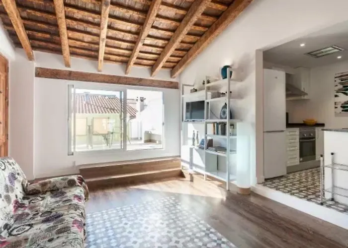 Florit Flats - Center 2br 2ba Attic Terrace View Wifi Ac Apartment