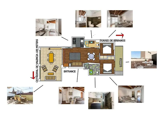 Lejlighed Florit Flats - Center 2br 2ba Attic Terrace View Wifi Ac *