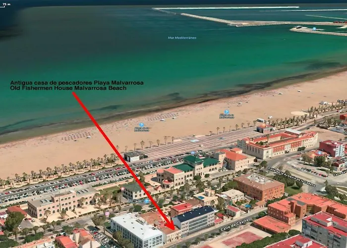 Old Fisherman's House In Malvarrosa Daire *