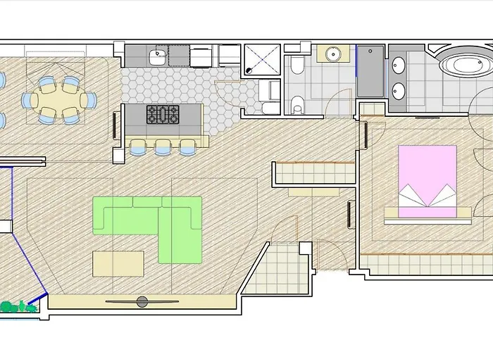 Appartamento Hexagonal Design *