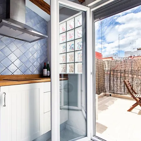 Apartamento Chic Loft Con Terraza Privada En La Playa Valencia