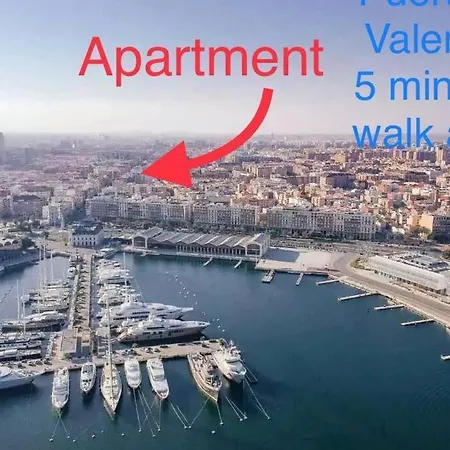 / Playa Cabanyal, Puerto, Cuidad Artes Appartement Valence