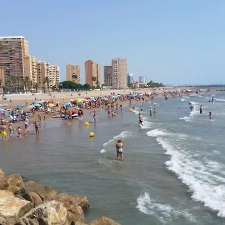 Appartement Coqueto De Playa Con Piscina Y Terraza *