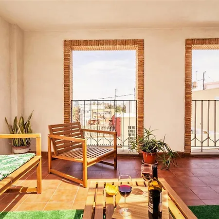 Penthouse Duplex In A 4 Floors Spanish House -8 Min To Center By Metro * فالنسيا