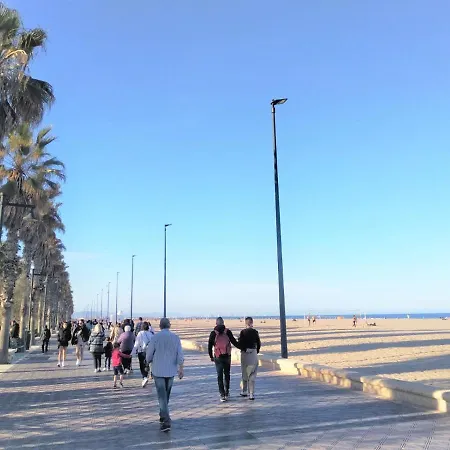 Pensjonat En Playa Malvarrosa Con Bano Privado -no Ac- 3*