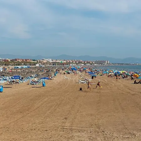 Malvalindabeach Loft Benlliure Malvarrosa/patacona Lägenhet Valencia