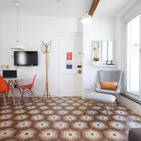 דירה Florit Flats - Ruzafa Attic With Private Terrace *