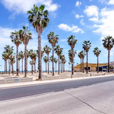 Beachfront Family With Pool Apartamento Valencia