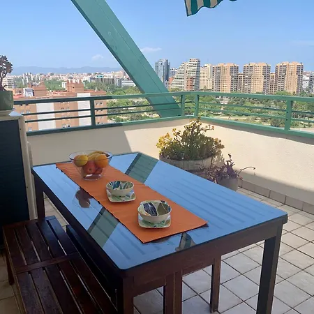 Atico Ciudad De Ciencias Terraza Y Parking * Valencia
