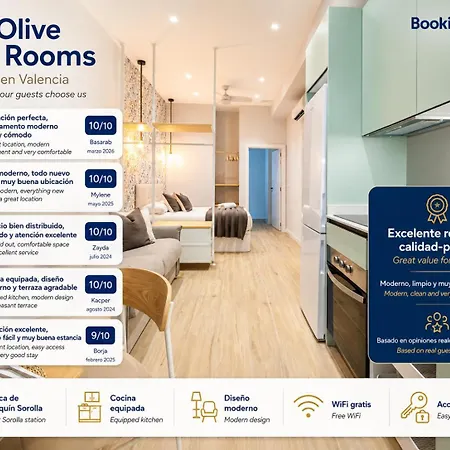 Florit Flats - 4 Guests With Ac And Wifi Near Sorolla Train Station Daire *