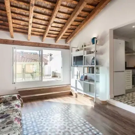 Florit Flats - Center 2br 2ba Attic Terrace View Wifi Ac Apartmán