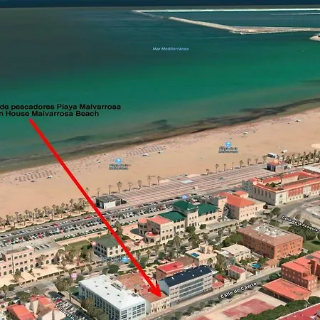 Old Fisherman's House In Malvarrosa Lägenhet *