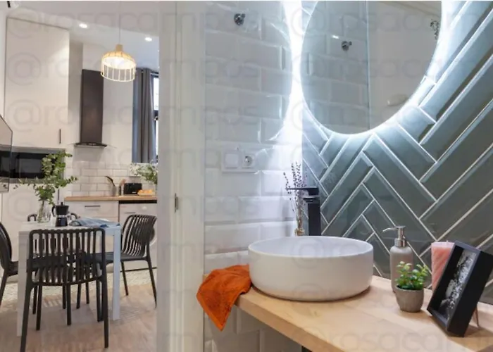 Al5 Seaside Bliss-stylish Loft Steps From Malvarrosa 아파트