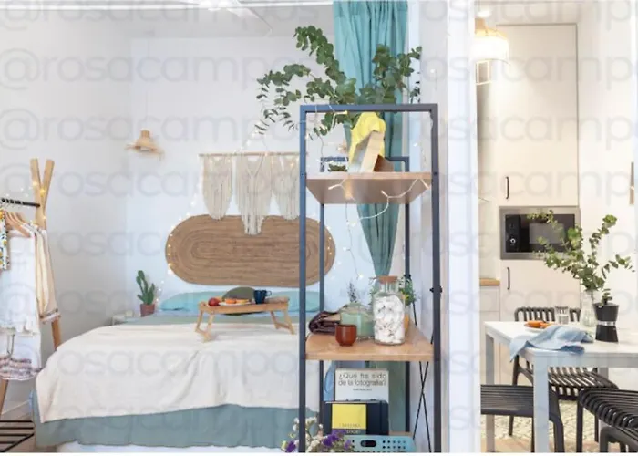 Al5 Seaside Bliss-stylish Loft Steps From Malvarrosa 아파트 발렌시아