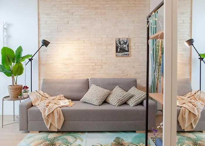 아파트 Al5 Seaside Bliss-stylish Loft Steps From Malvarrosa 발렌시아
