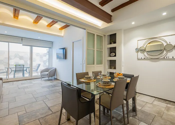 Florit Flats - Center Modern 1br 2bth Terrace Wi-fi Ac شقة *