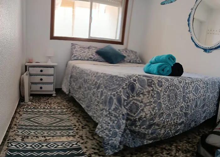 Rum i privatbostad Blue Double Private At Front - En La Playa Piso Compartido *