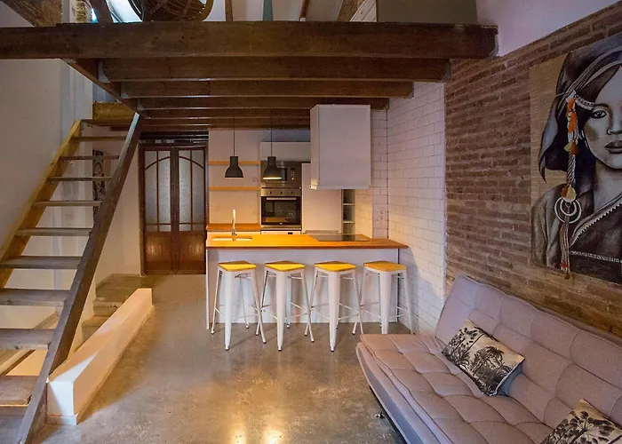 Cozy Loft Style In El Cabanyal شقة فالنسيا