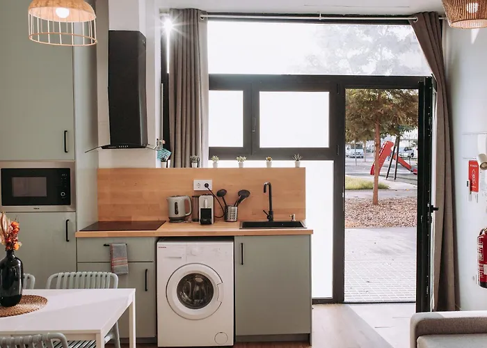 Acogedor Loft En Cabanal Playa Malvarosa 아파트 *