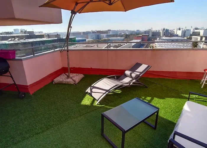 Malvarrosa Penthouse 4 Rooms, Suite, Terrace And Balcony * Βαλένθια