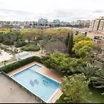 Cortes - Pool Paddle Tennis Court And Gym 발렌시아