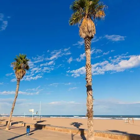 Apartamento En La Playa Arenas +wifi+ac Valencia