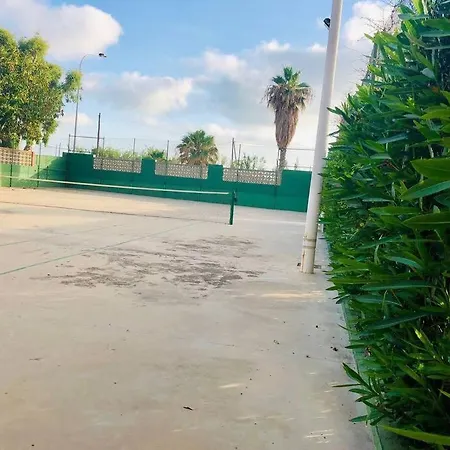 Adosado En La Playa De El Perellonet Con Piscina, Pista Tenis בית נופש *