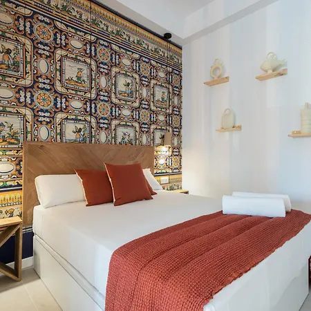 Lägenhet Florit Flats - Stylish Ceramic With Free Bicycles By The Joaquin Sorolla Station *