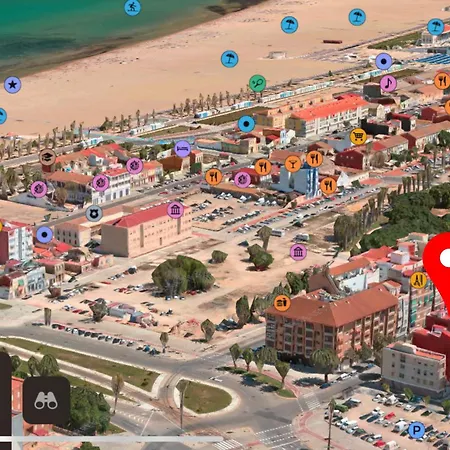 아파트 Queen Apt, 2min To Beach, Terrace, 3bd, 6pax